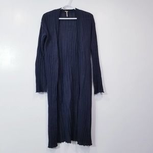 Free People Black Long Cardigan